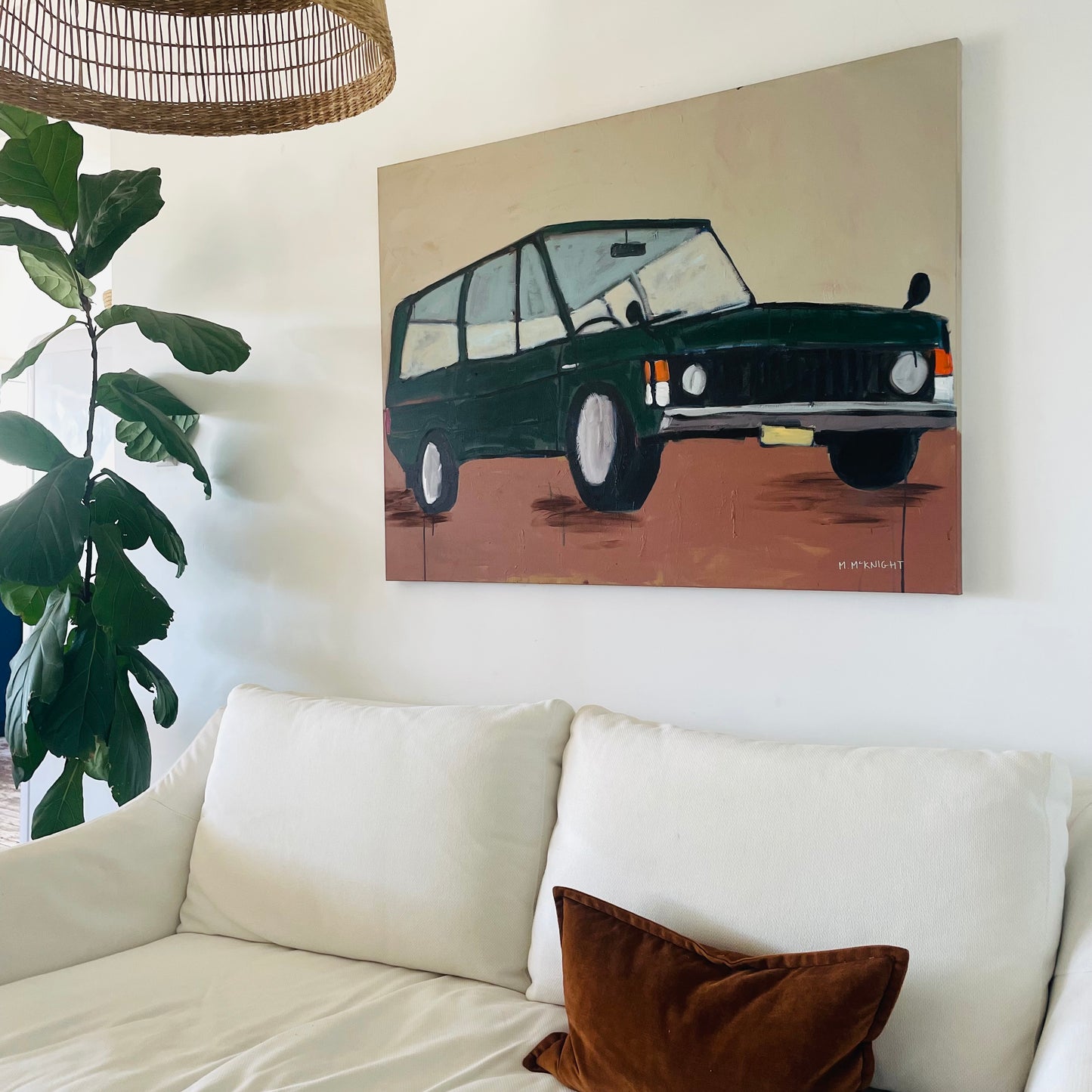 Green Range Rover
