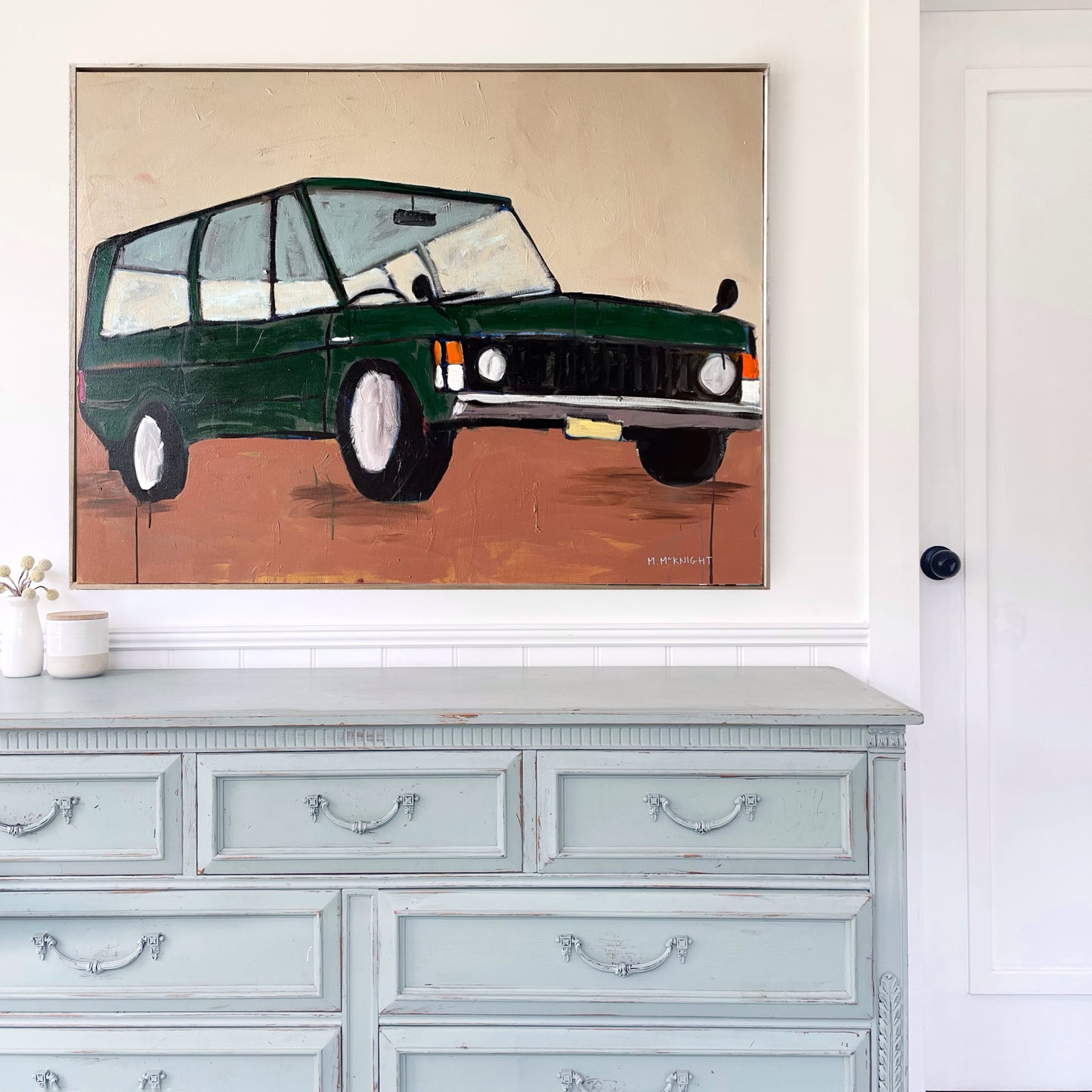 Green Range Rover